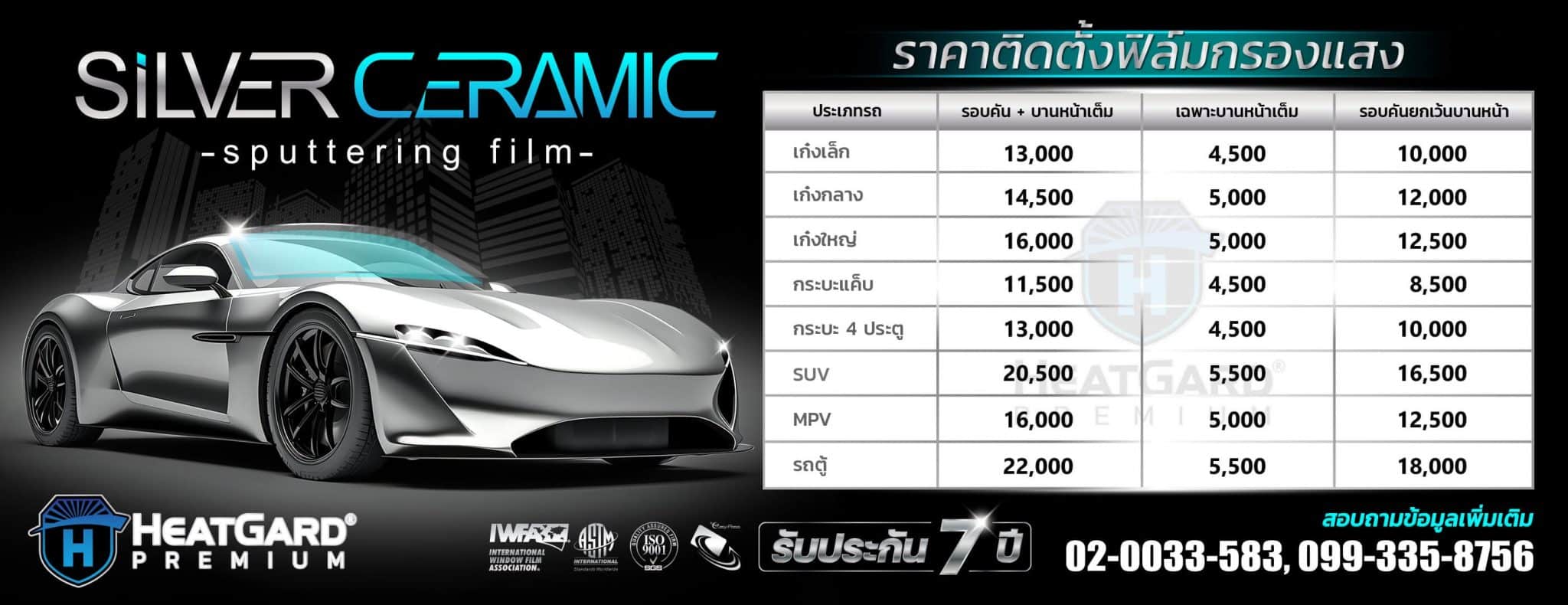 ราคา Heatgard Silver Ceramic